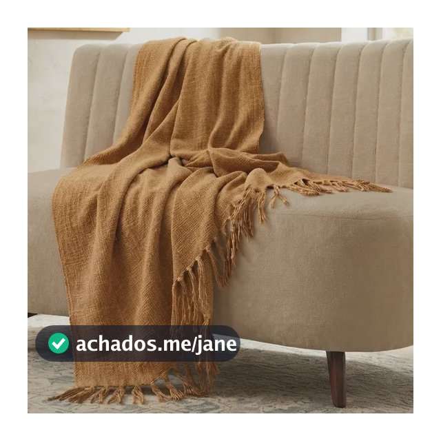 Manta Para Sofá Gigante Decorativa Protetora 2,40x1,80 Caramelo