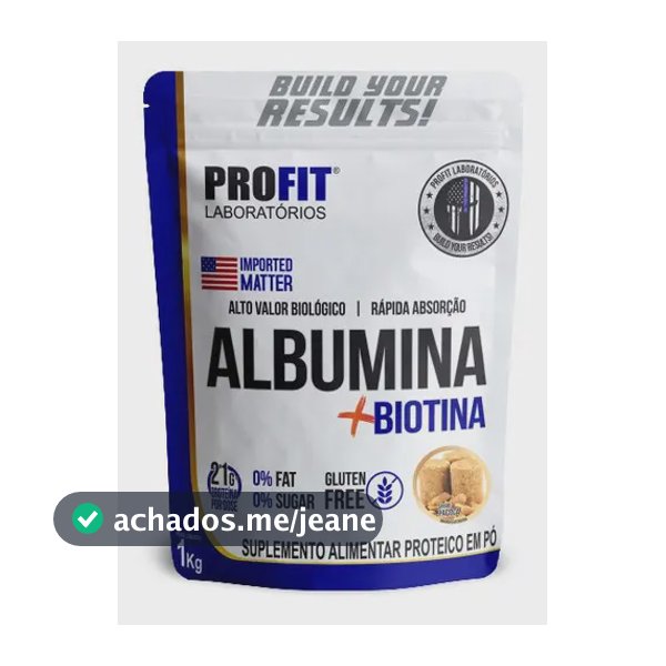 Albumina Profit Labs em pó sabor Paçoca x 1kg