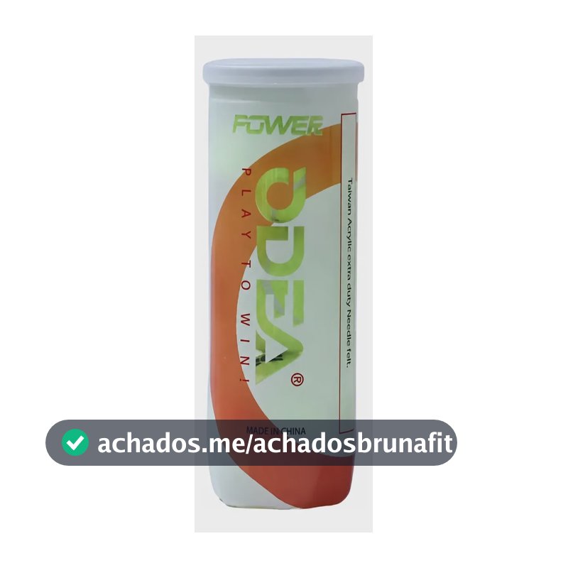 Tubo De Bolas De Tenis Odea Power De 3 Bolas Amarelo