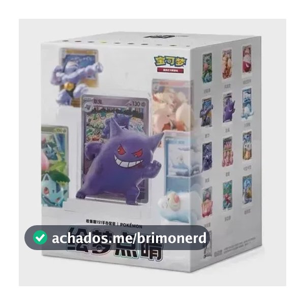 Pokémon Action Figure Surpresa + 2 Boosters Tcg 151