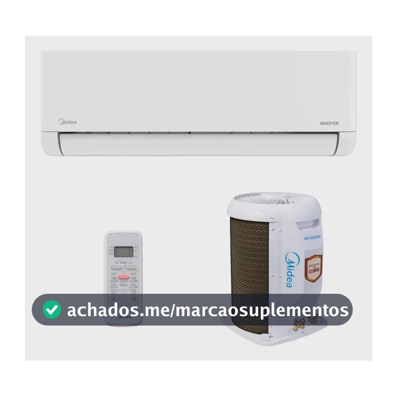 Ar Split Inverter 12000 Midea Airvolution Lite Frio 38TBVCA12M5 42EBVCA12M5