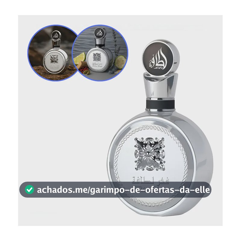 Perfume Lattafa Fakhar Platin Eau de Parfum Unissex 100ML