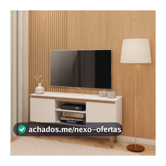 Rack Branco Para Sala - Estante Moderna E Compacta Branco