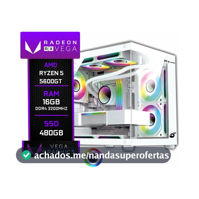 PC AMD 5600GT 16 GB 480 GB Windows 10