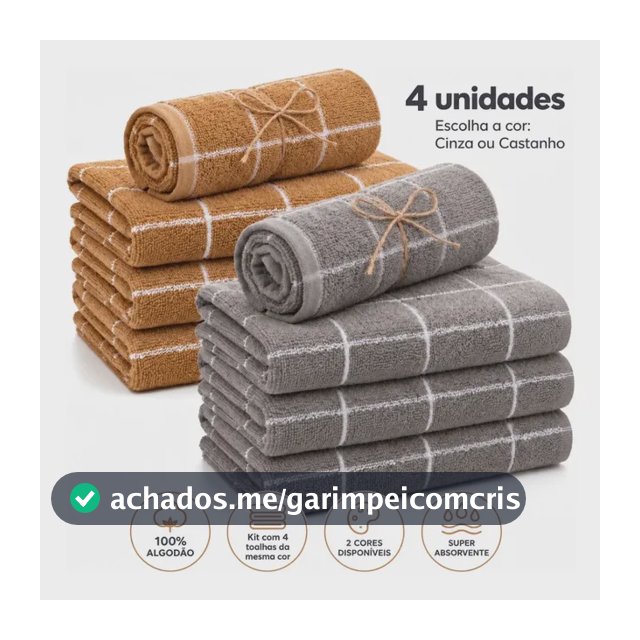 Kit 4 Panos De Prato Atoalhado Felpudo 100% Algodão Copa