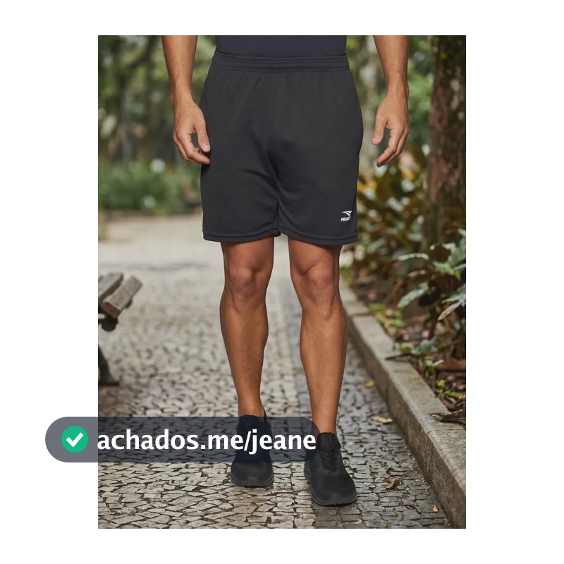 Calcao Penalty Futebol Max Preto Liso G