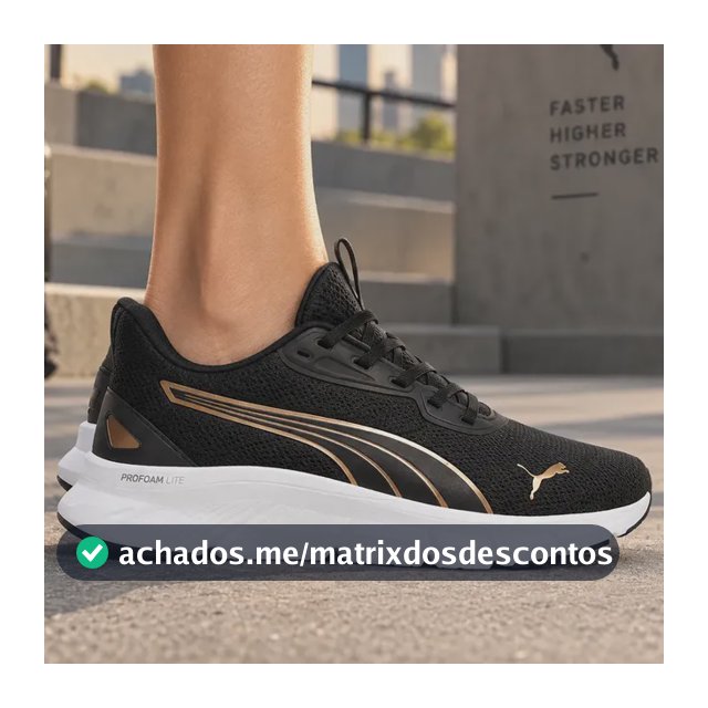 Tenis Feminino Puma Flexfocus Lite Modern Preto/laranja 36 Br