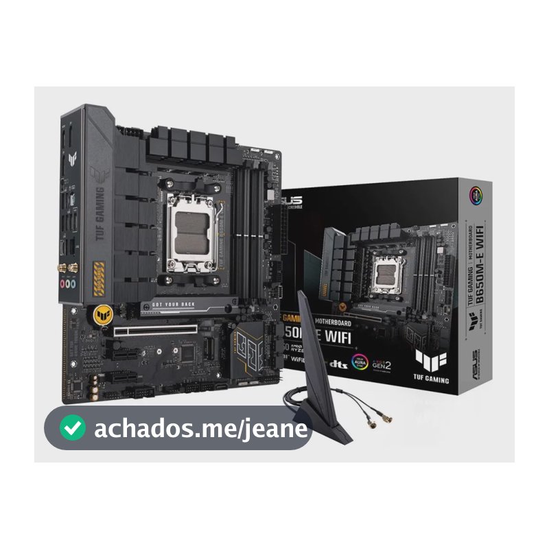 Placa Mãe Asus Tuf Gaming B650m-e Wifi Am5 Matx Ddr5 Preto
