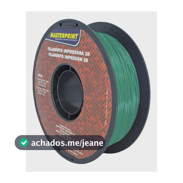 Filamento Impressão 3d Pet-g 1.75mm 1kg Masterprint Verde