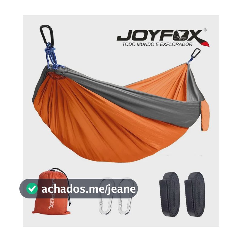 Sacos De Dormir Casal Rede Camping Selva 210t Nylon 300kg Cor Laranja Localização