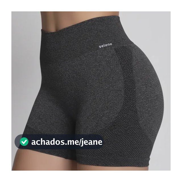 Short Selene Push Up Sem Transparência Levanta Bumbum Treino