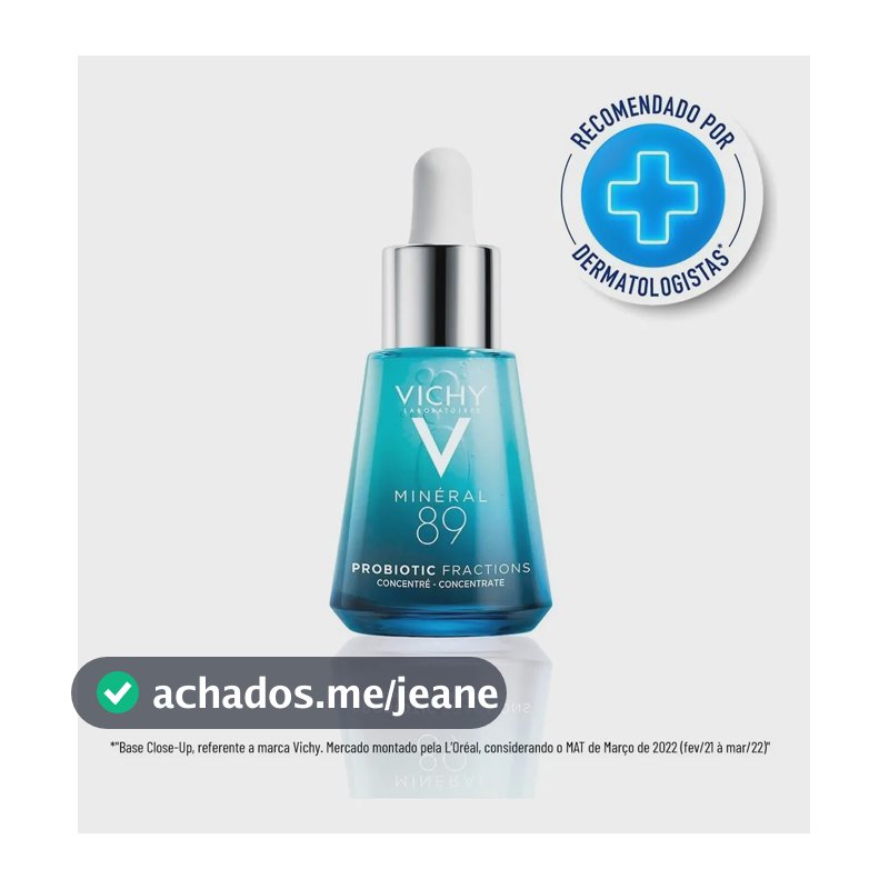 Sérum Facial Corretor com Frações Probióticas e Niacinamida que Recupera, Acalma e Ilumina a Pele, Mineral 89 Probiotics, Vichy, 30ml