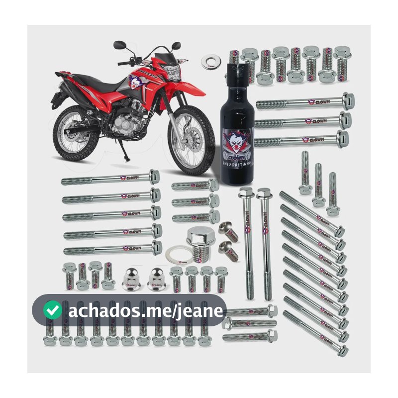 Clown Kit Parafusos Cromado Motor Todo Nxr Bros 160 B4c