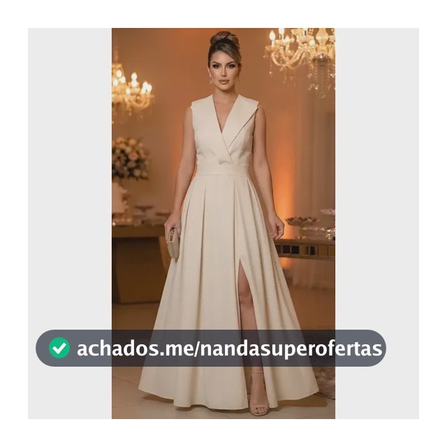 Vestido Longo Festa Casamento Madrinha Alfaiataria Elegante