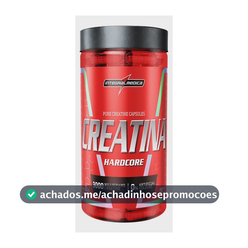 Creatina Integralmédica Hardcore em cápsula Sem sabor x 105g de 120 un