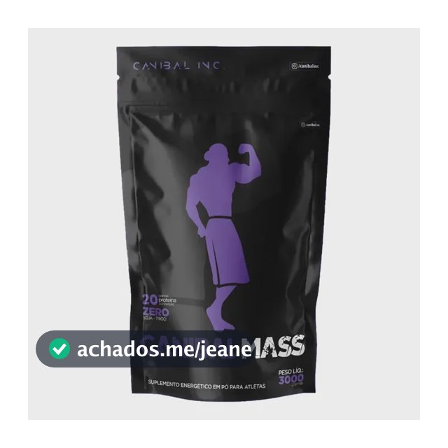 Canibal Mass Com Whey Protein Mix De Vitaminas Canibal 3kg