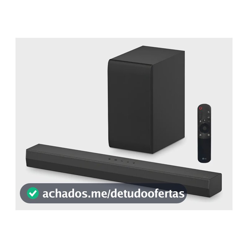 Soundbar LG S40T Bluetooth, 300W, Som Imersivo Design Compacto, Conectividade, Ideal para TV e Entretenimento em Casa