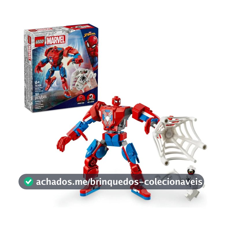 LEGO Marvel - Robô do Homem-Aranha vs Anti-Venom - 107 Peças - 76308
