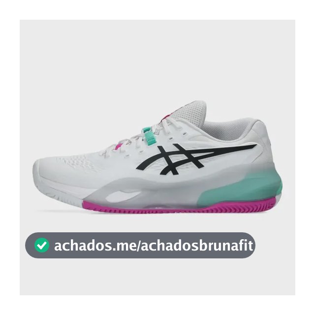 Tênis Asics Resolution X Clay (piso De Saibro) New Branco Liso 41 Br
