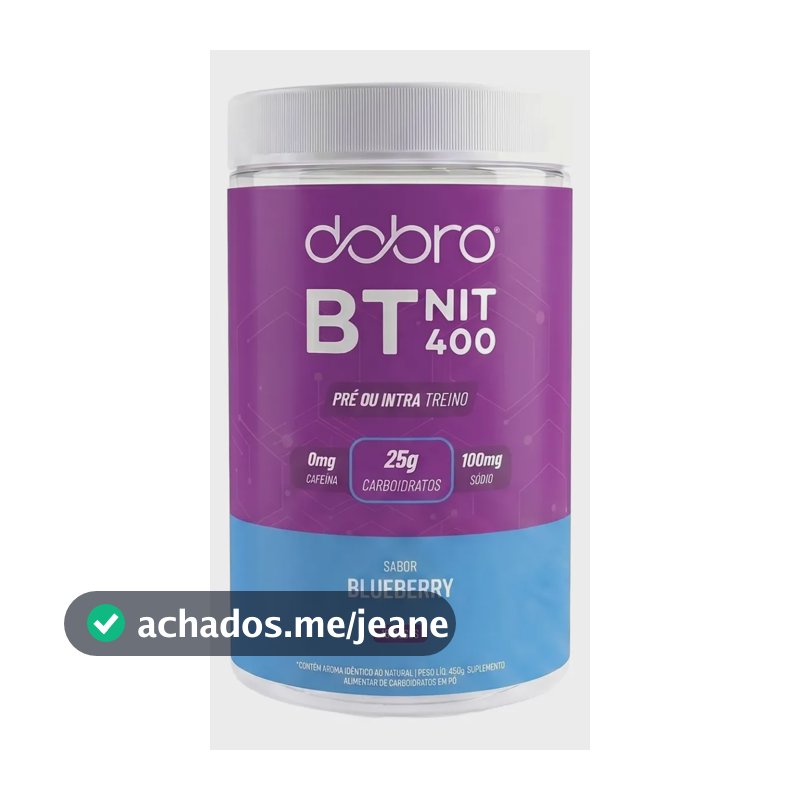 Suplemento em pó Dobro BT Nitrato Carboidratos Bt 400 Nitrato Sabor Blueberry x 450g