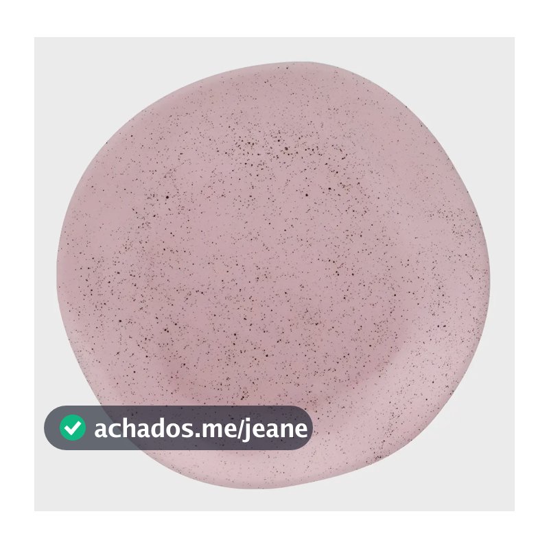 Conjunto De 6 Pratos Fundos Ryo Pink Sand 77358 22,5cm Rosa Claro Oxford