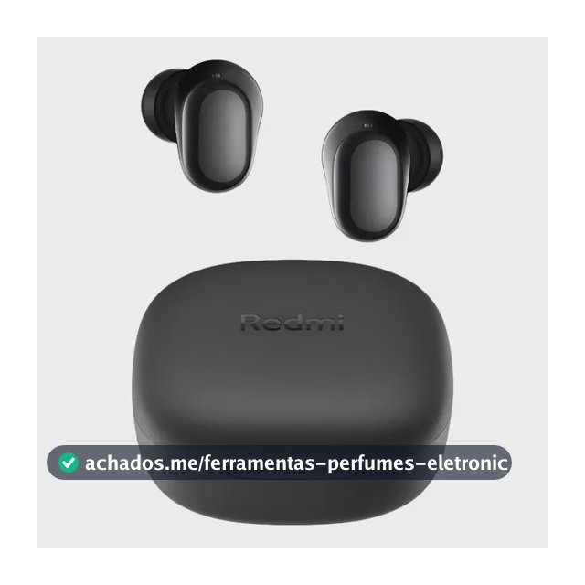 Fone De Ouvido Xiaomi Redmi Buds 6 Play Preto Tws Preto