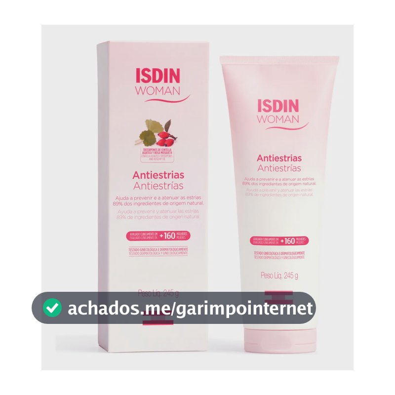 ISDIN Creme Corporal Woman Antiestrias Apto para Grávidas - 245g
