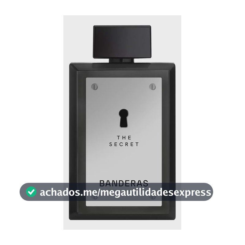 Perfume Masculino Banderas The Secret EDT 200 ml - Oriental Especiado Fresco - Perfume importado masculino de Banderas, expressa masculinidade e sensualidade.