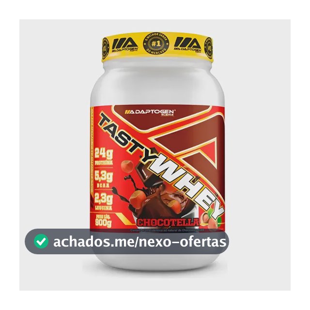 Tasty Whey Pote 900g Chocotella Adaptogen Science Choconilla