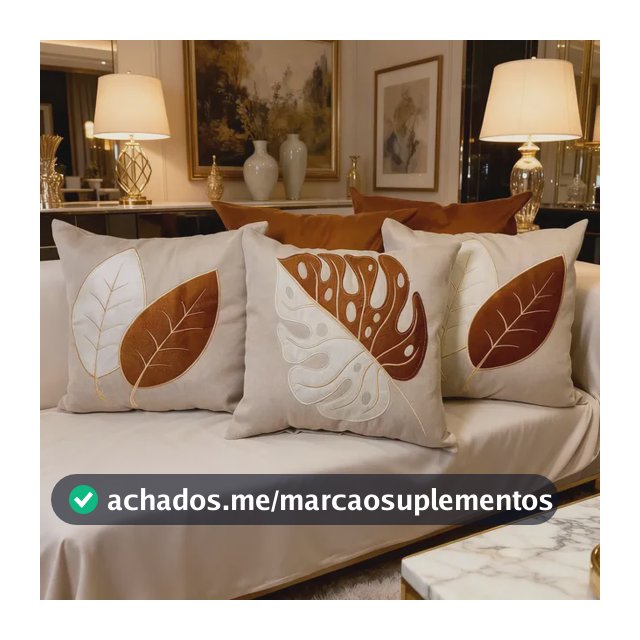 Kit 5 Capas De Almofada Linho Bordada Decorativa Full