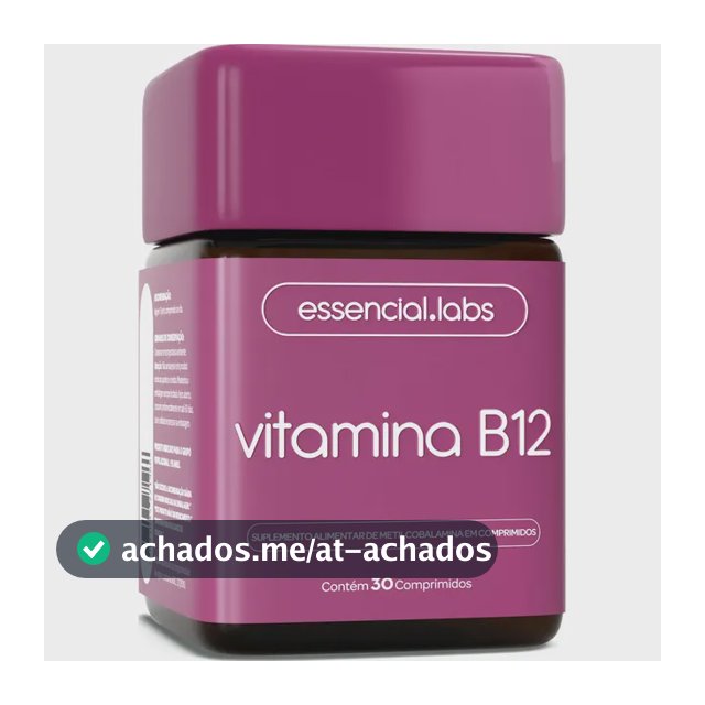VITAMINA B12 Metilcobalamina - Fórmula com Máxima Pureza e Concentração - 30 Doses