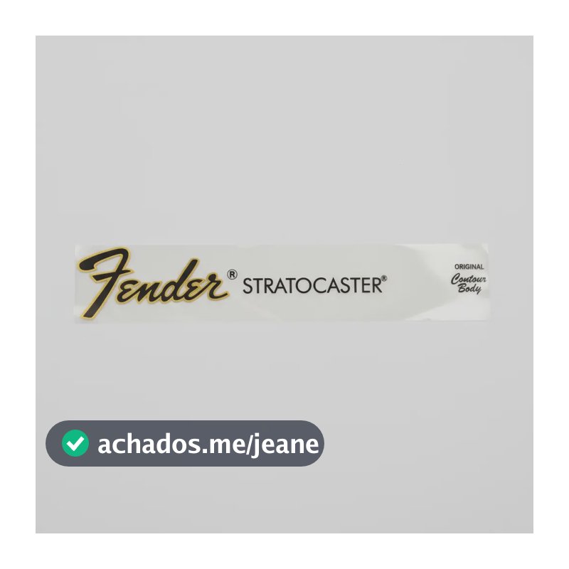 Waterslide Decal Fender Stratocaster + Contour Body