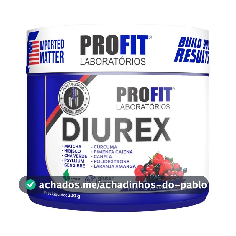 Diurex Suplemento Alimentar 200g Frutas Vermelhas - Profit Laboratórios