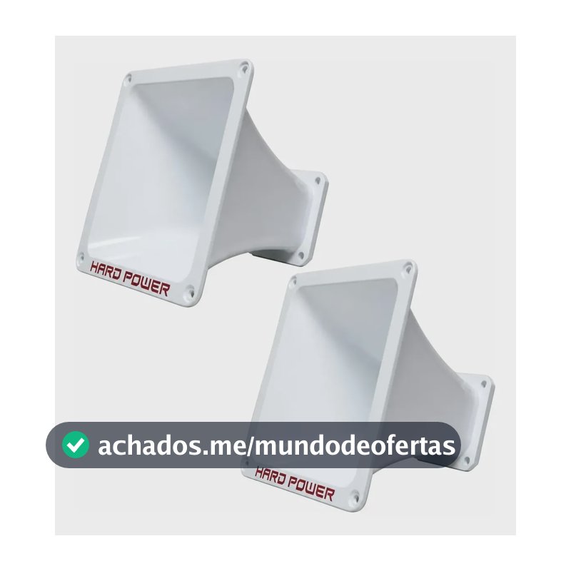 Par Bocal Corneta Hard Power Hp L2020 Driver 2 Pol. Logo Red