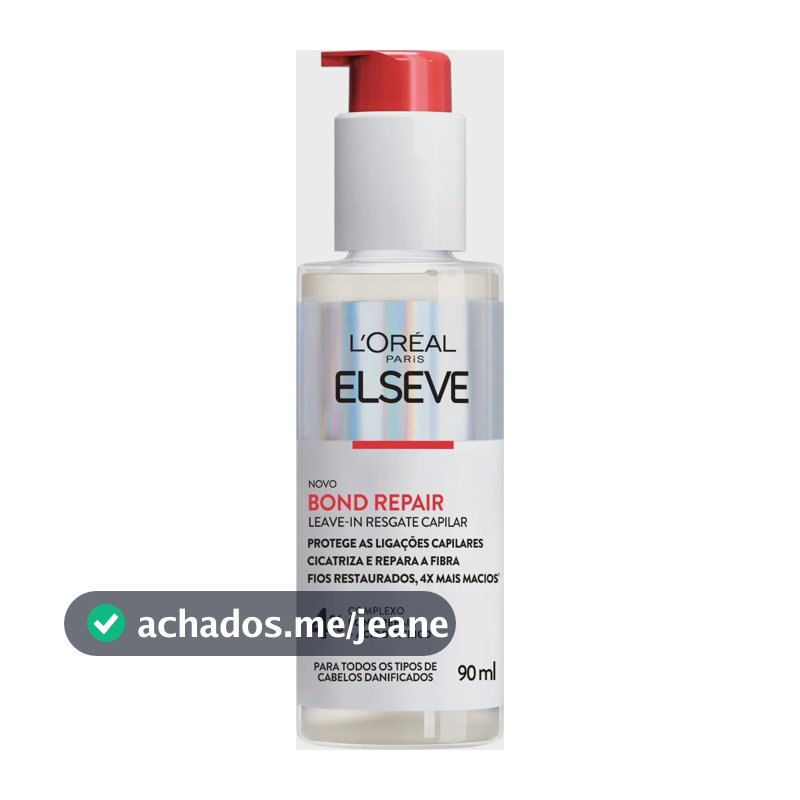 Leave-in Elseve Bond Repair Reparação Molecular Com Proteção Térmica 90 mL