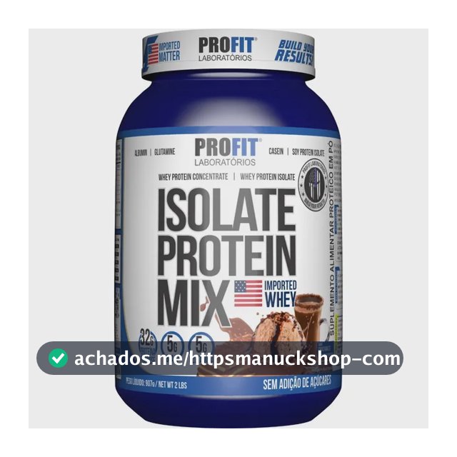 Suplemento en pó ProFit Laboratórios Proteínas de Isolate Protein Mix sabor cookies and cream x 907g