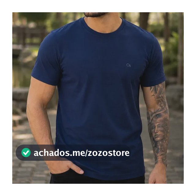 Camiseta Masculina Básica Slim Algodão - Várias Cores Ogochi