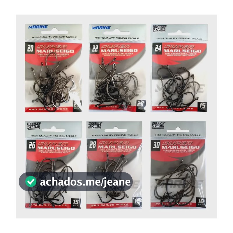 Kit Anzol Pesca Tilápia Porquinho Papa Terra Traíra Corvina  Kit 3