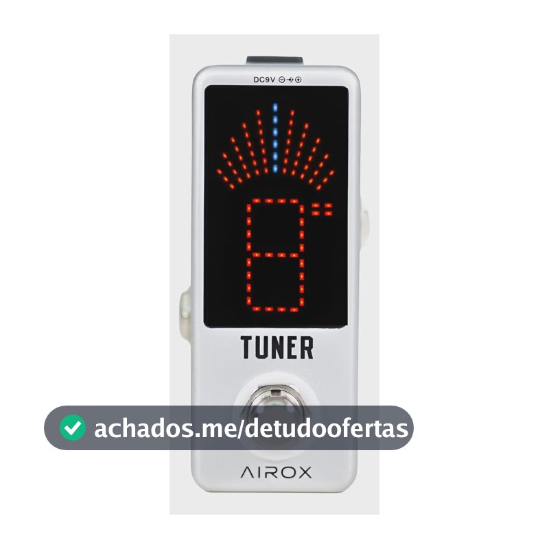 Pedal Afinador De Guitarra Airox Ax-910 Prateado