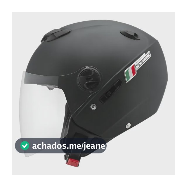 Capacete Aberto New Atomic Elite Com Óculos Interno Fume