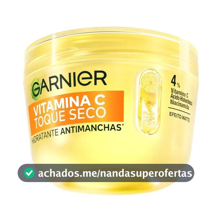 Gel Creme Hidratante Facial Antimanchas Toque Seco com Vitamina C, Controla a Oleosidade e Uniformiza a Pele, Garnier, 85g