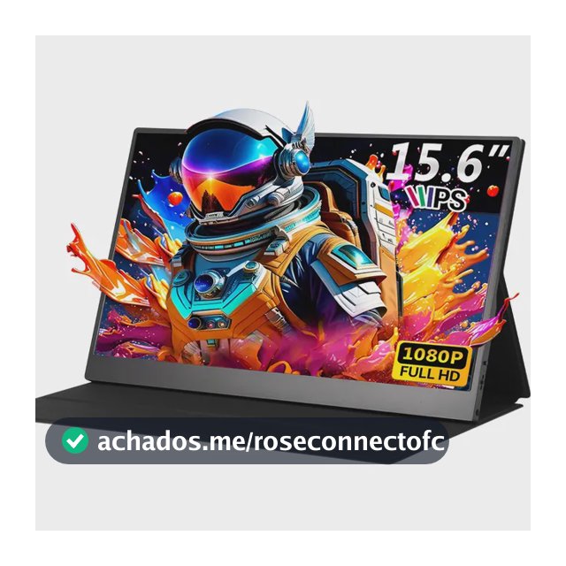 Monitor Gamer Portátil 15.6 1080p Fhd Ips Com Hdmi Usb Preto 127/220v