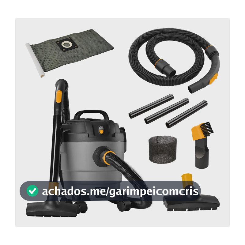 Aspirador Pó E Água Soprador Wap Gtw 10 Maré 1400w Cor Cinza