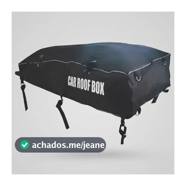 Bagageiro Teto Maleiro Dobrável 250 L + Cinta Preto