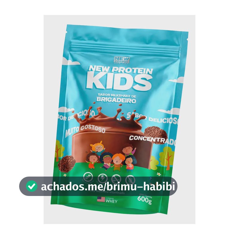 Whey New Protein Kids Sabor Brigadeiro 600g New Corpus Brigadeiro