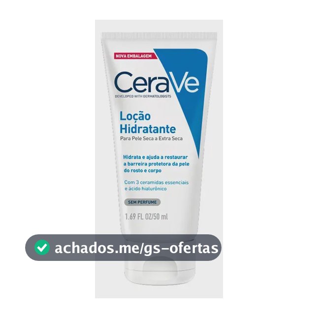 Loção Hidratante Corporal 3 Ceramidas Hidratação 120h CeraVe 50ml