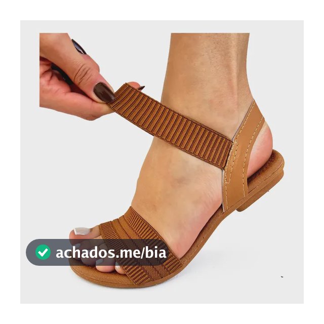 Sandália Feminina Elástico Ortopédica Anatômica Confort