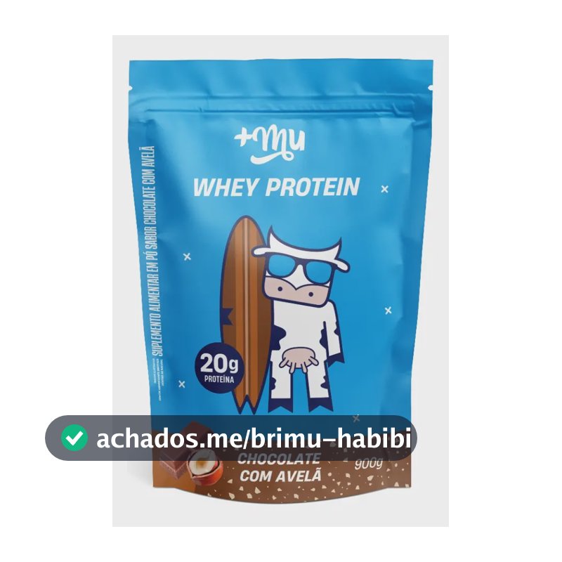 Suplemento Alimentar Whey Concentrado Chocolate Com Avelã Refil 900g +mu