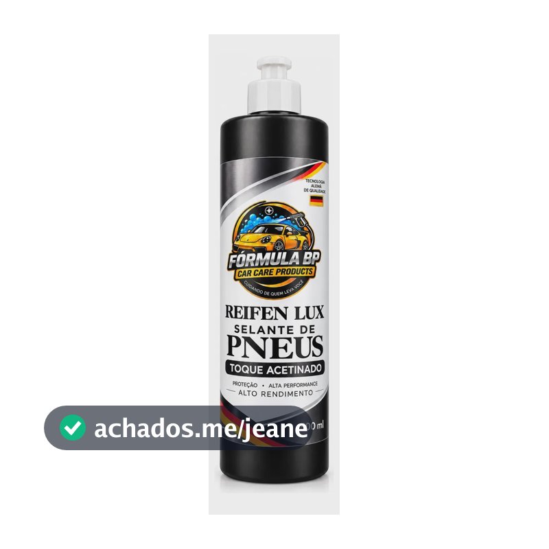 Pretinho Para Pneus E Restaurador Plásticos Reifen Lux 500ml Preto