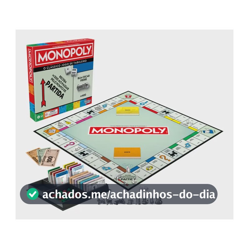 Jogo Monopoly Classic Refresh G0009 Hasbro